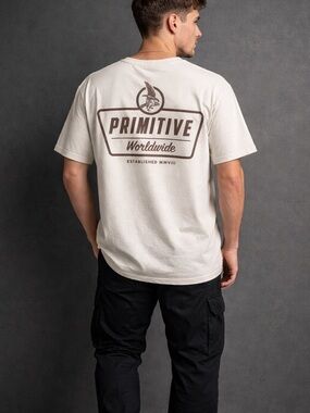 PRIMITIVE Worldwide Apparel Short Sleeve Tee 100% Cotton Mens T-Shirt Sz L NWOT